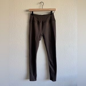 alo Ribbed Brown Leggings
